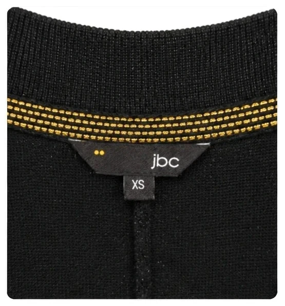 Zwarte JBC-cardigans – Korte mouwen – Licht glanzend – Maat XS – photo 2
